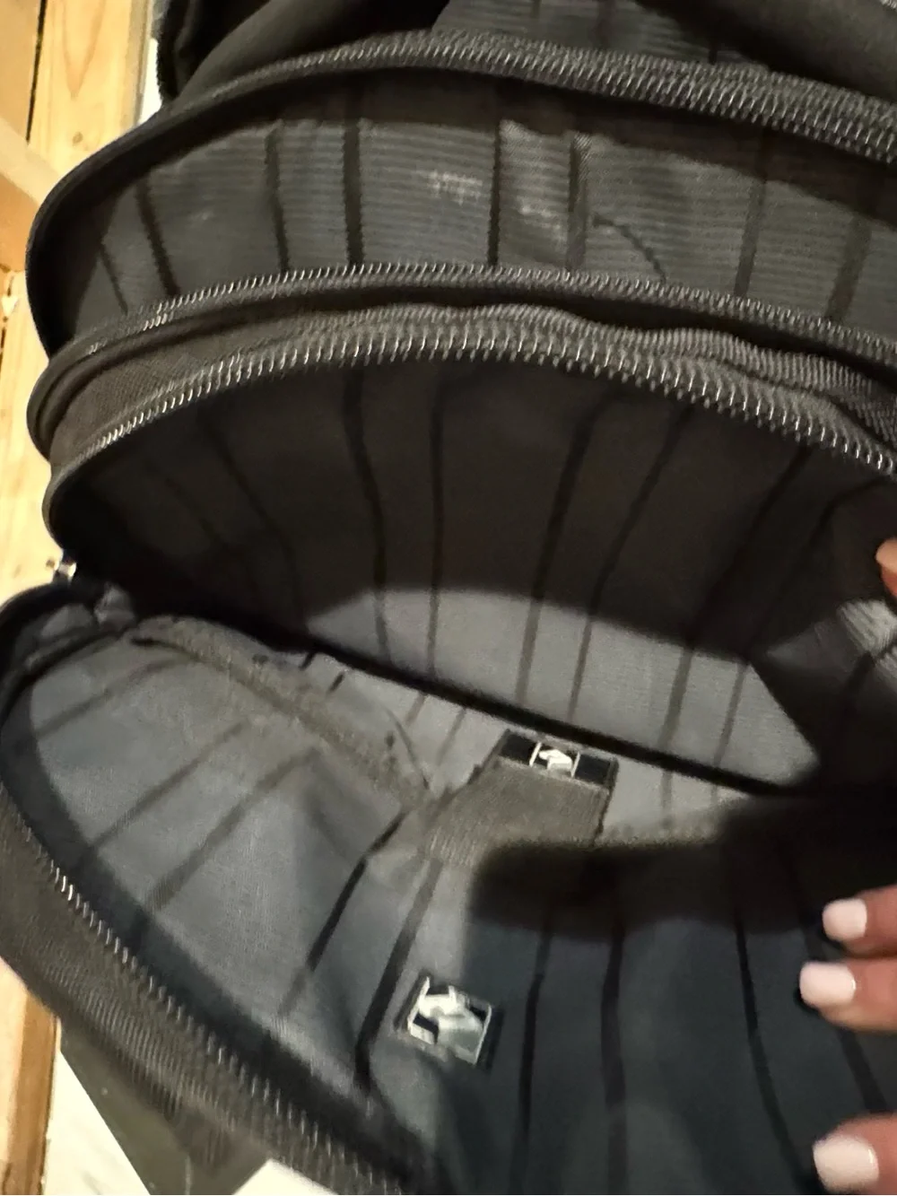 Kenneth Cole Reaction Black Travel Backpack with Multiple Zip Pockets